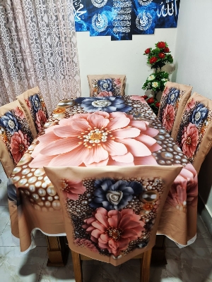 Buy china-premium-3d-print-table-cloth-set-bk-7537 at Best Price In Bangladesh