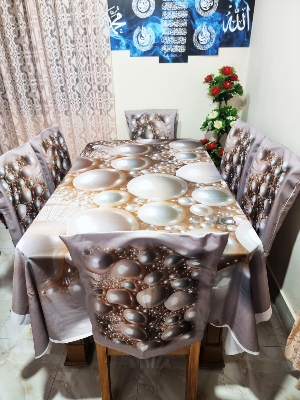 Buy china-premium-3d-print-table-cloth-set-bk-7538 at Best Price In Bangladesh