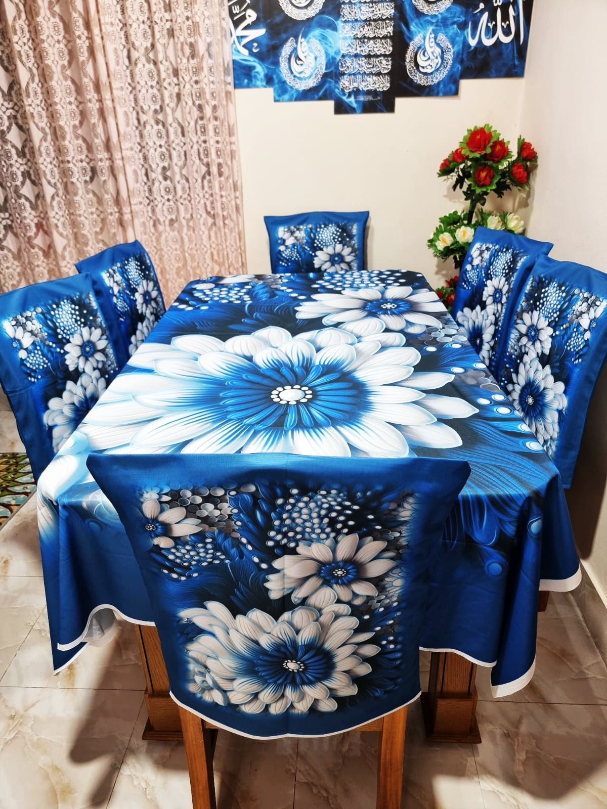 Buy china-premium-3d-print-table-cloth-set-bk-7539 at Best Price In Bangladesh