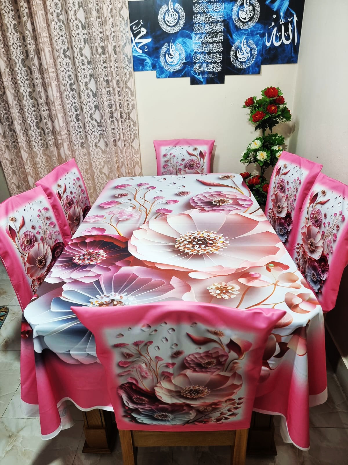 Buy china-premium-3d-print-table-cloth-set-bk-7540 at Best Price In Bangladesh