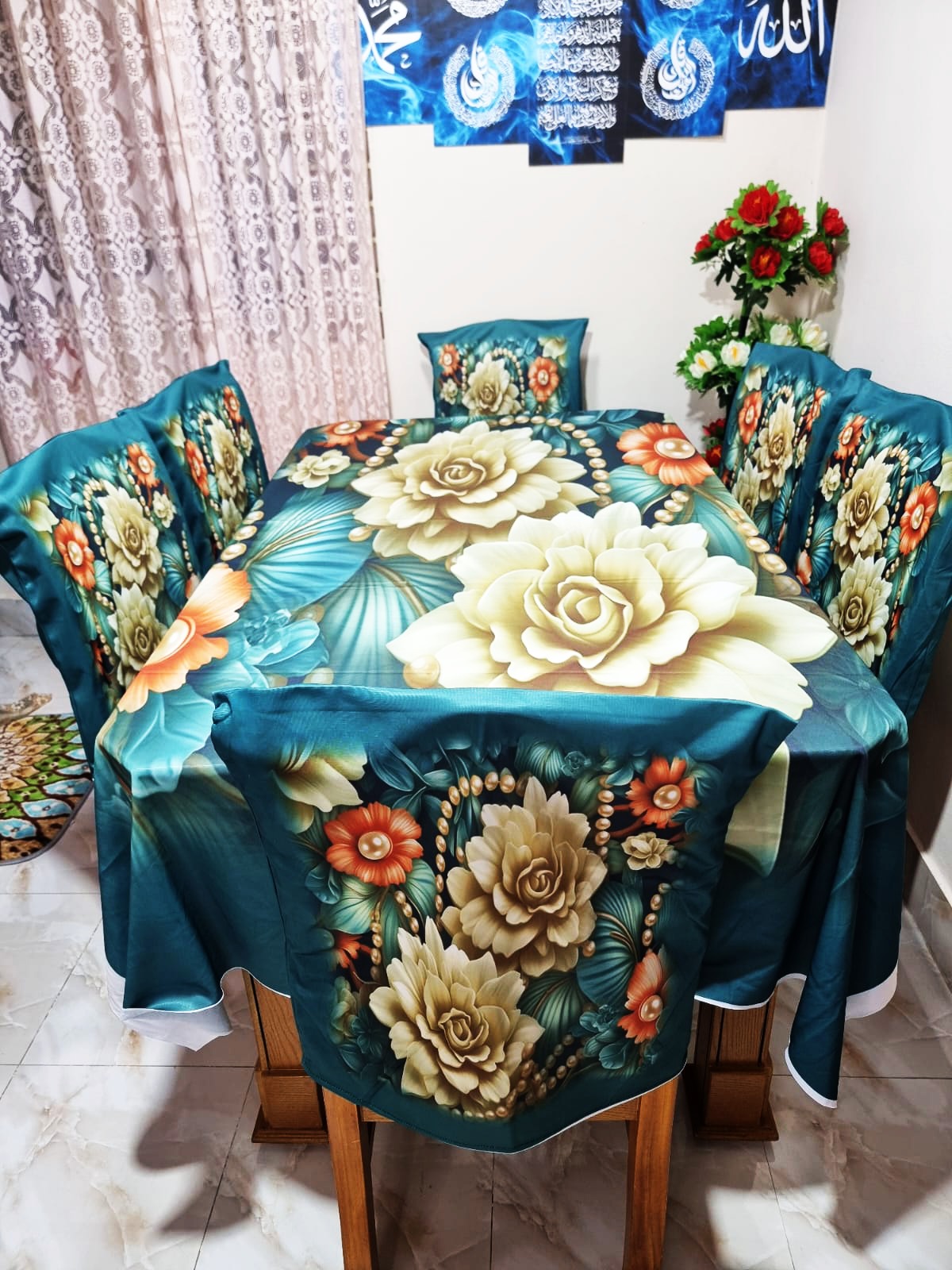 Buy china-premium-3d-print-table-cloth-set-bk-7543 at Best Price In Bangladesh