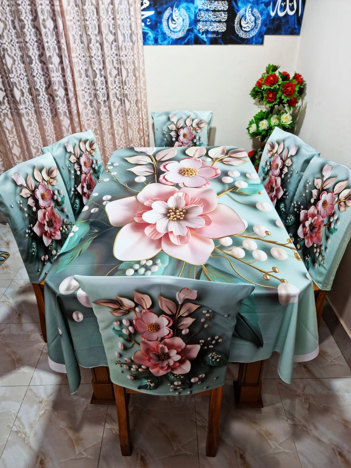Buy china-premium-3d-print-table-cloth-set-bk-7552 at Best Price In Bangladesh