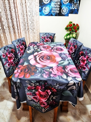 Buy china-premium-3d-print-table-cloth-set-bk-7557 at Best Price In Bangladesh