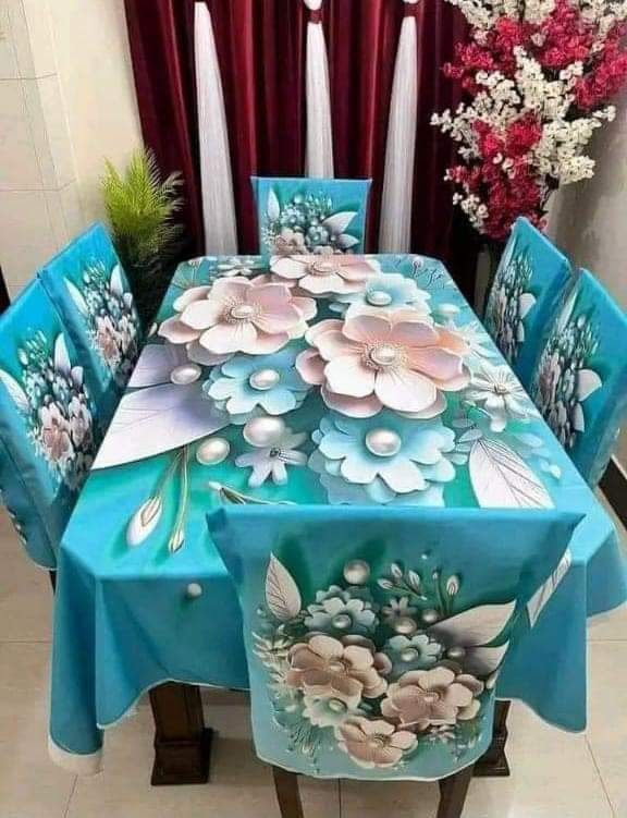 Buy china-premium-3d-print-table-cloth-set-bk-7558 at Best Price In Bangladesh