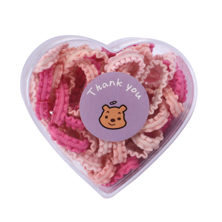Cute Heart box MultiColor Rubber Bands for Girls