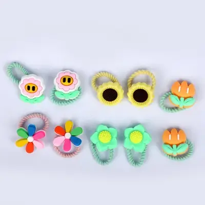 Buy 10 pcs Colorful Elastic Hair Rubber Band at Best Price In Bangladesh