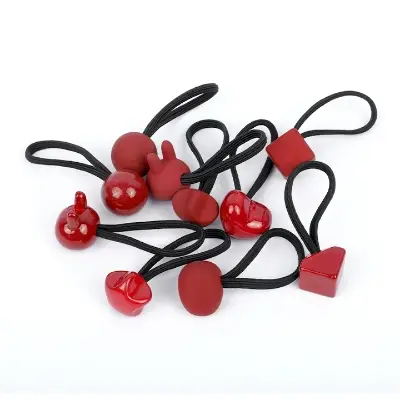 Cute Multicolor Rubberbands for Girls Soft And Stretchy Ponytail Holders Rubber Band