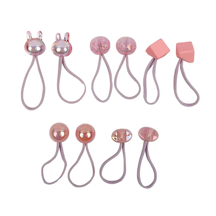 Cute Multicolor Rubberbands for Girls Soft And Stretchy Ponytail Holders Rubber Band