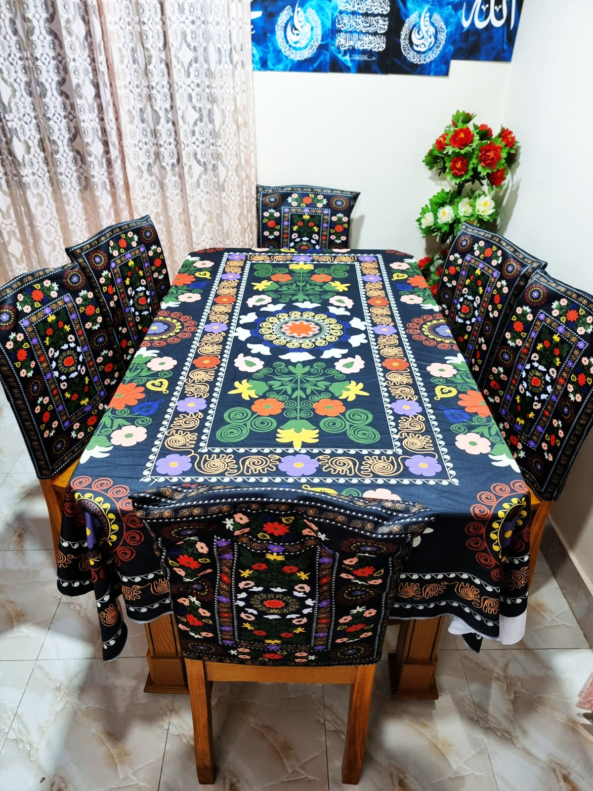 Buy china-premium-3d-print-table-cloth-set-bk-7560 at Best Price In Bangladesh