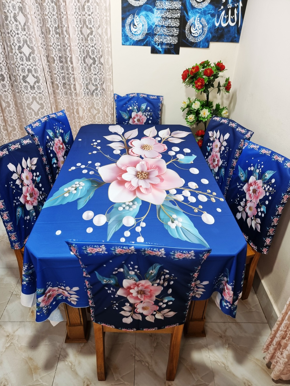 Buy china-premium-3d-print-table-cloth-set-bk-7567 at Best Price In Bangladesh