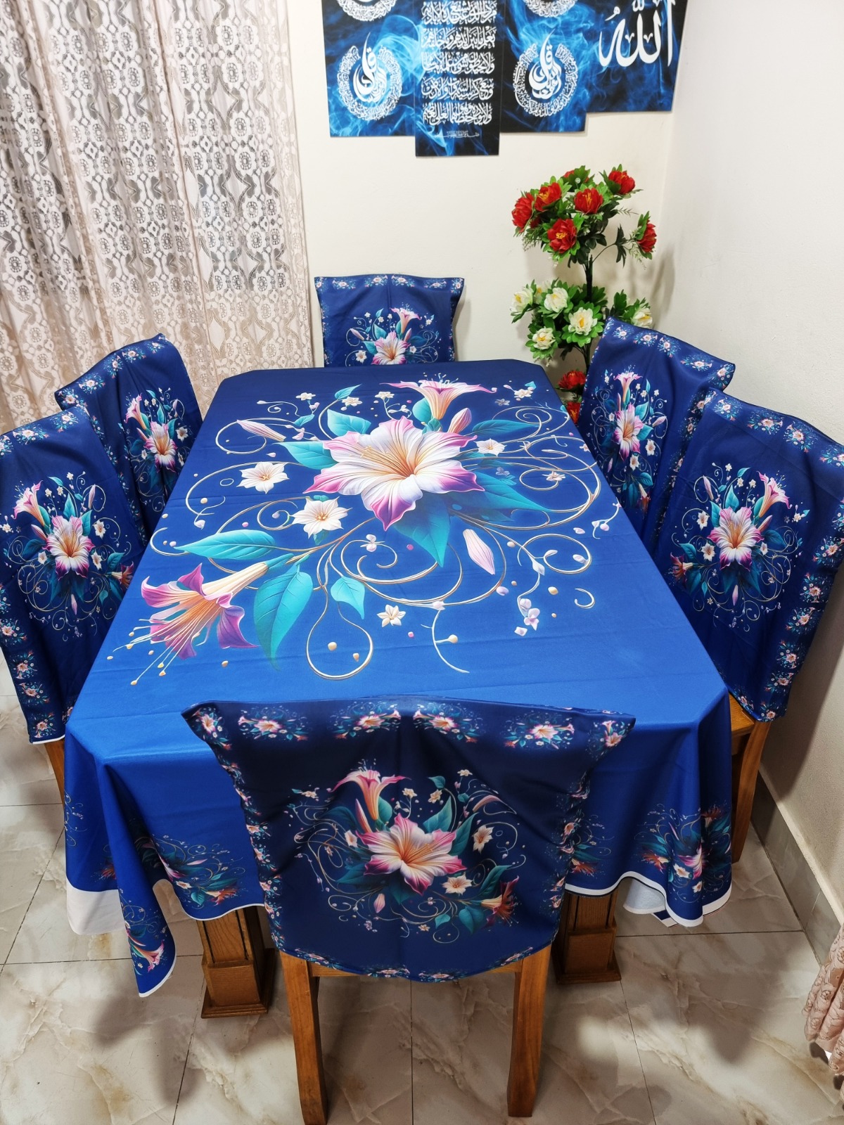 Buy china-premium-3d-print-table-cloth-set-bk-7573 at Best Price In Bangladesh
