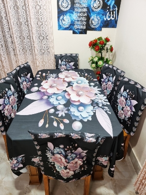 Buy china-premium-3d-print-table-cloth-set-bk-7574 at Best Price In Bangladesh