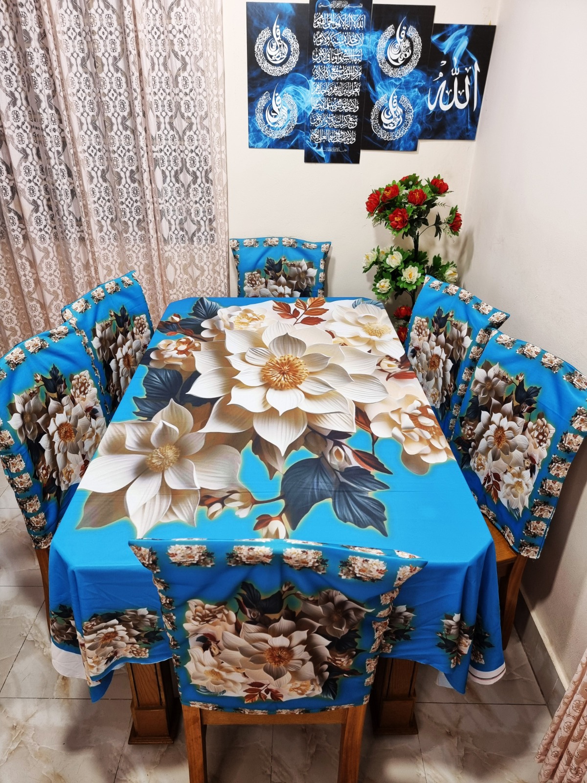 Buy china-premium-3d-print-table-cloth-set-bk-7577 at Best Price In Bangladesh