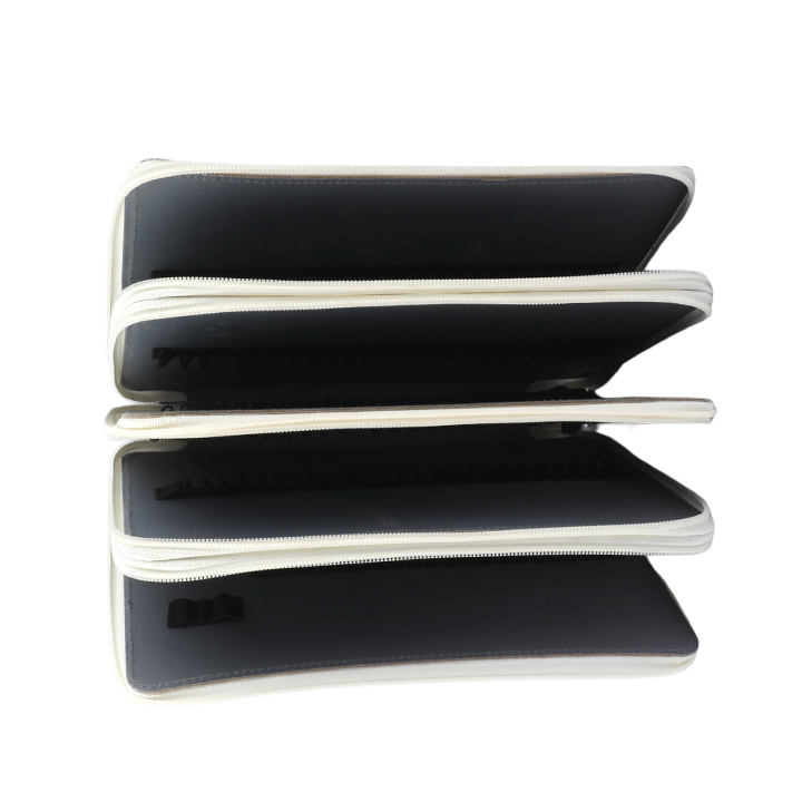 Pencil Case Holder Slot - Holds 120 Pencils with Zipper Closure,Large Capacity Pen Organizer for Watercolor Pens or Markers World Map Print 