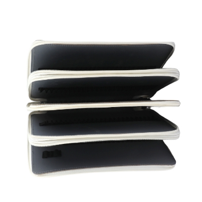 Pencil Case Holder Slot - Holds 120 Pencils with Zipper Closure,Large Capacity Pen Organizer for Watercolor Pens or Markers World Map Print 