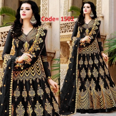 Picture of Georgette Embroidery Work Party Wear Party Dress For Women(1502)