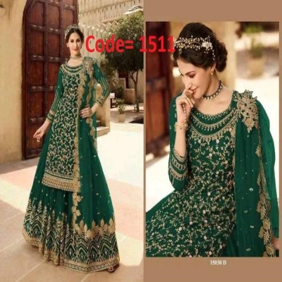 Picture of Maroon Georgette Embroidery Work Party Wear Party Dress For Women(G-1511)