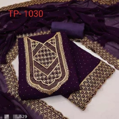 Picture of Multicolor Pure Cotton Unstitched Afsan & Screen Print Exclusive, Stylist, Fashionable Three Pics For Woman.(1030)