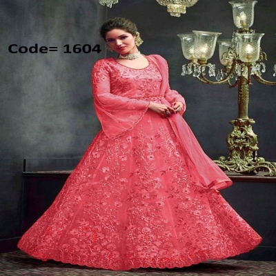 Picture of Maroon Georgette Embroidery Work Party Wear Party Dress For Women GN09(1604)