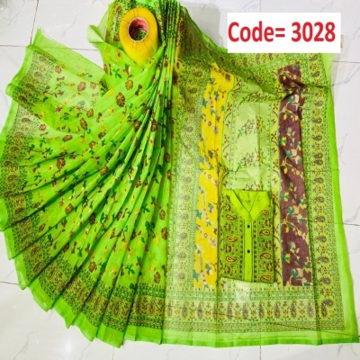 Picture of Block Printed Dhupian Silk Couple Set (3028)