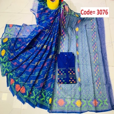 Picture of Block Printed Dhupian Silk Couple Set (3076)