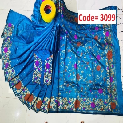 Picture of Block Printed Dhupian Silk Couple Set (3099)