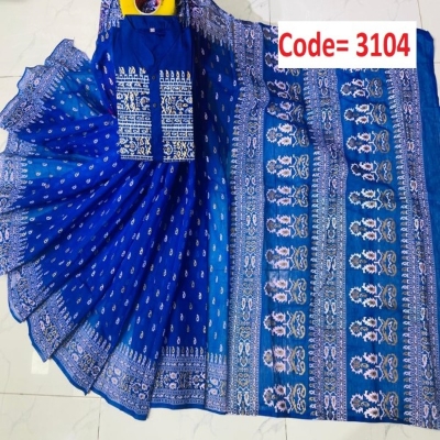 Picture of Block Printed Dhupian Silk Couple Set (3104)