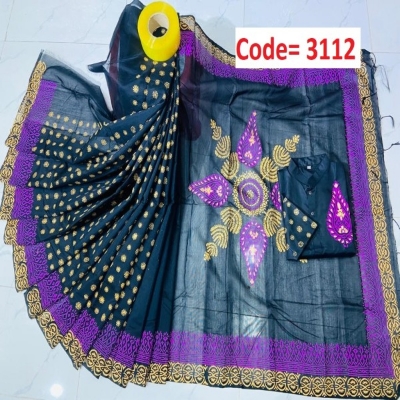 Picture of Block Printed Dhupian Silk Couple Set (3112)