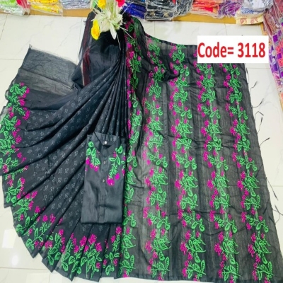 Picture of Block Printed Dhupian Silk Couple Set (3118)