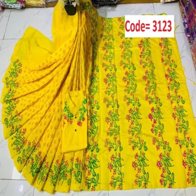 Picture of Block Printed Dhupian Silk Couple Set (3123)