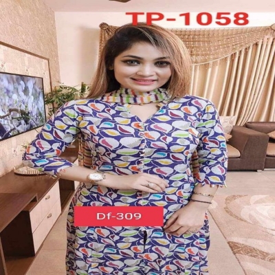 Picture of New exclusive Rangdhonu designed VIP Linen Amburtari Les Work 3 Piece For Stylish Women/Girls (1058)