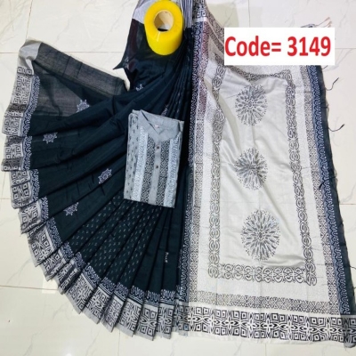 Picture of Block Printed Dhupian Silk Couple Set (3149)