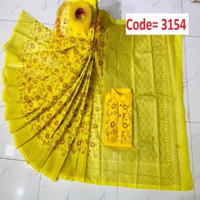 Picture of Block Printed Dhupian Silk Couple Set (3154)