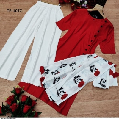 Picture of New exclusive Rangdhonu designed VIP Linen Amburtari Les Work 3 Piece For Stylish Women/Girls (1077)