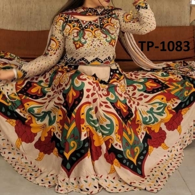 Picture of Printed Cotton Embroidery Work Salwar Kameez Three Piece(1083)