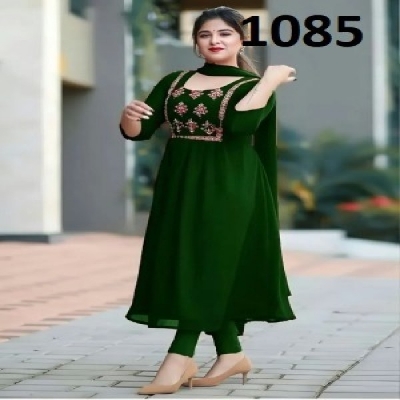 Picture of New exclusive designed high quality lilen skin print 3 pis for women. - Dress For Girls - 3 Pice Dress - Three Piece(1085)