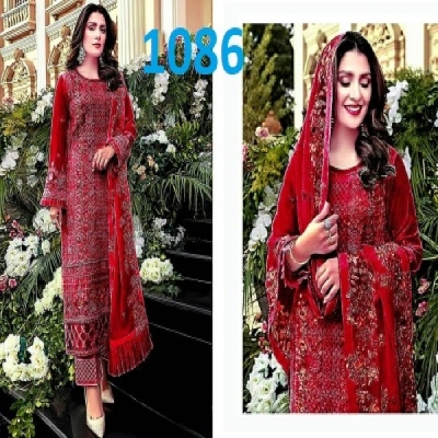 Picture of New exclusive designed high quality lilen skin print 3 pis for women. - Dress For Girls - 3 Pice Dress - Three Piece(1086)