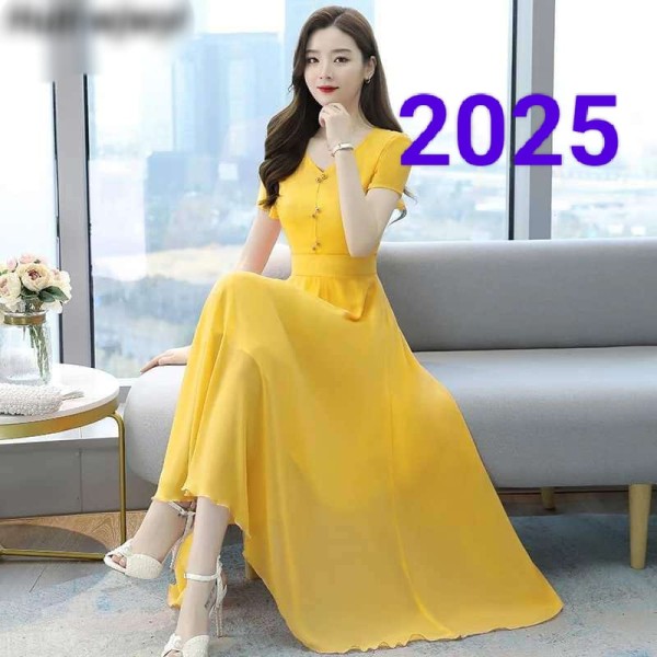 Picture of Georjet Exclusive designed Gown 1piece long kurti  For Stylish Women / Girls(2025)