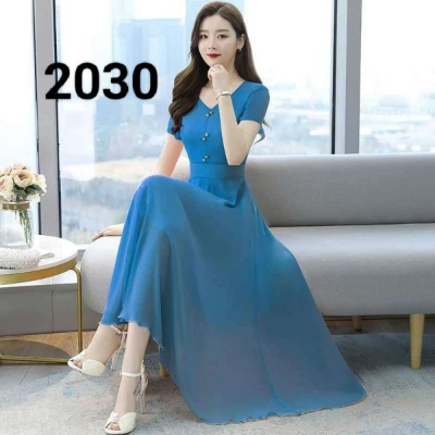 Picture of New Attractive Georjet Exclusive designed Gown 1piece long kurti For Stylish Women / Girls(2030)