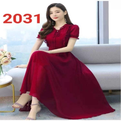 Picture of New Attractive Georjet Exclusive designed Gown 1piece long kurti For Stylish Women / Girls(2031)