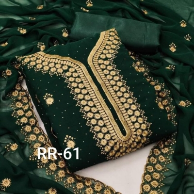 Picture of Embroidery Work Georgette Kameez Four Peace (GR-124)