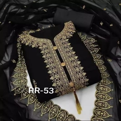 Picture of Embroidery & Stone Work Georgette Kameez Four Peace (GR-142)