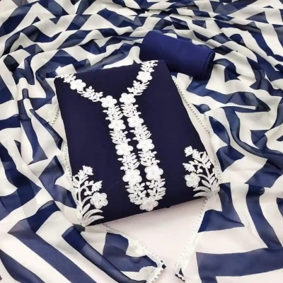 Picture of Joypuri Color Ari Work linen Stylish Gorgeous Three Piece Shalwar Kamiz Dresses(AR-103)