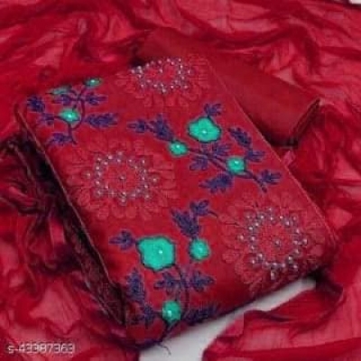 Picture of Ari Work embodari Cotton Stylish Gorgeous Three Piece Shalwar Kamiz Dresses(AR-120)