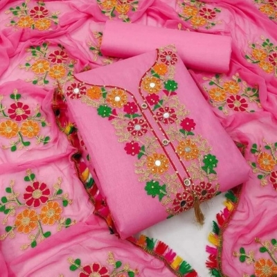 Picture of Ari Work embodari Cotton Stylish Gorgeous Three Piece Shalwar Kamiz Dresses(AR-131)