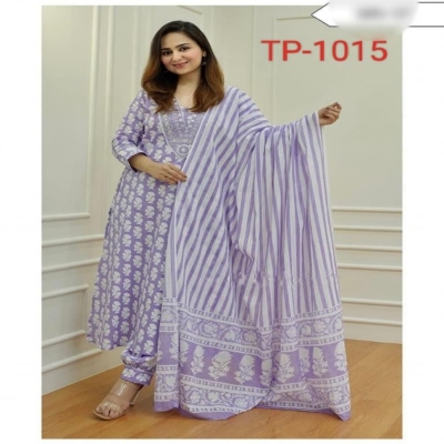 Picture of Exclusive Naira Cut Three Piece Super Hit Collection - Anarkali Kamiz Selwar Dupatta Set - Exclusive Naira Cut Anarkali Three-Piece Set(1015)