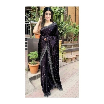Picture of Georgette High Quality Embroidery Stylish Saree (S-111)
