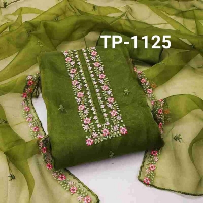 Picture of Embroidered Tissue Salwar Kameez Suit 4peace(1125)