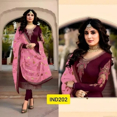 Picture of Embroidery  Georgette Kameez Four Peace GM-21