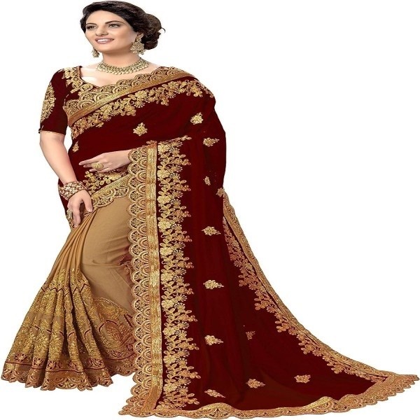 Picture of Indian Weightless Georgette Saree with Blouse piece(SS-164)
